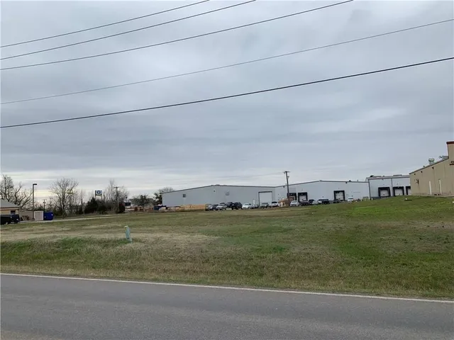 a view of a grassy field with trees