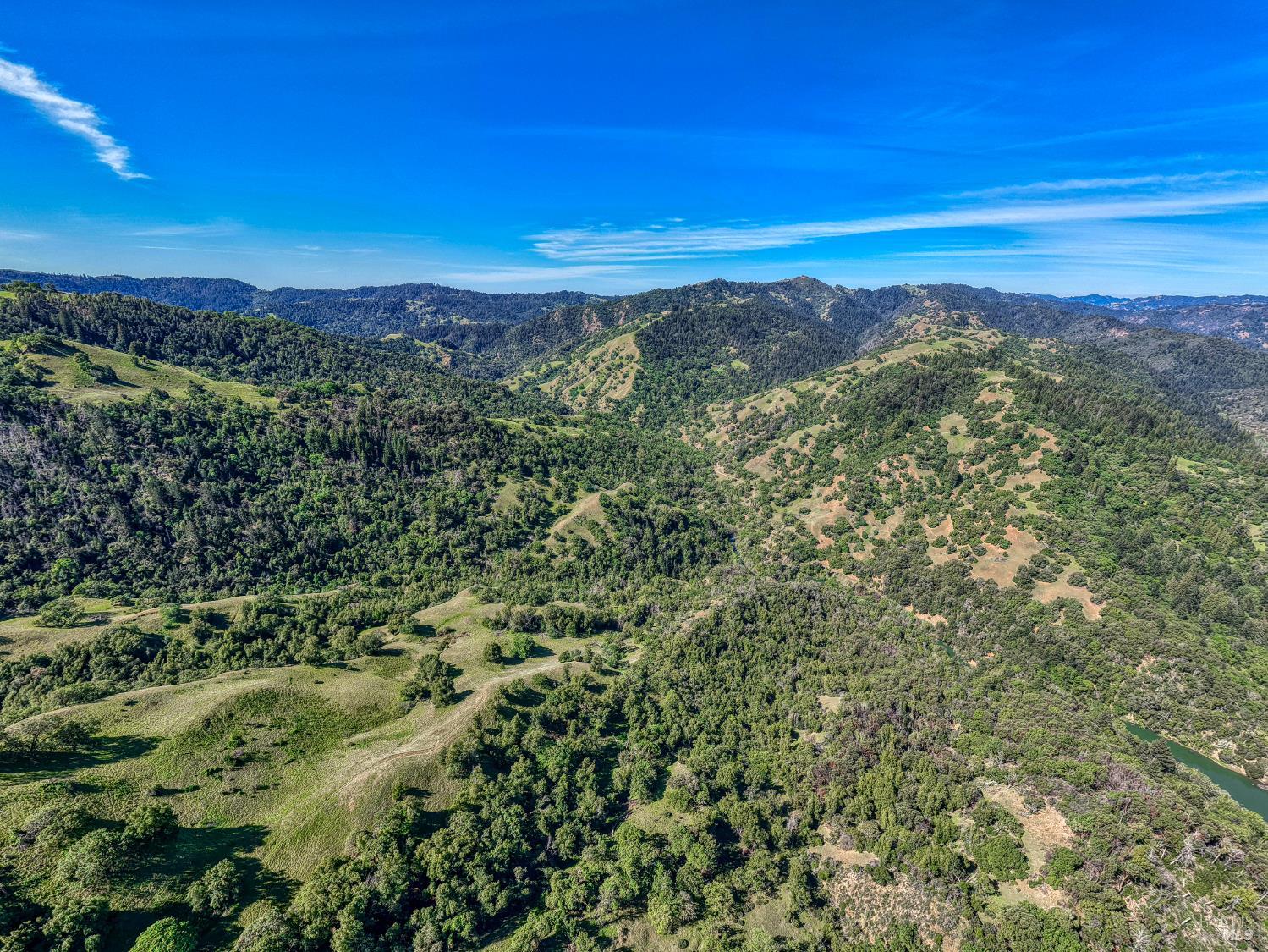 12300 Skaggs Springs Road Geyserville, CA 95441 - Photo 53 of 68 Rolling ridgetop with a peak of the West end of Lake Sonoma.