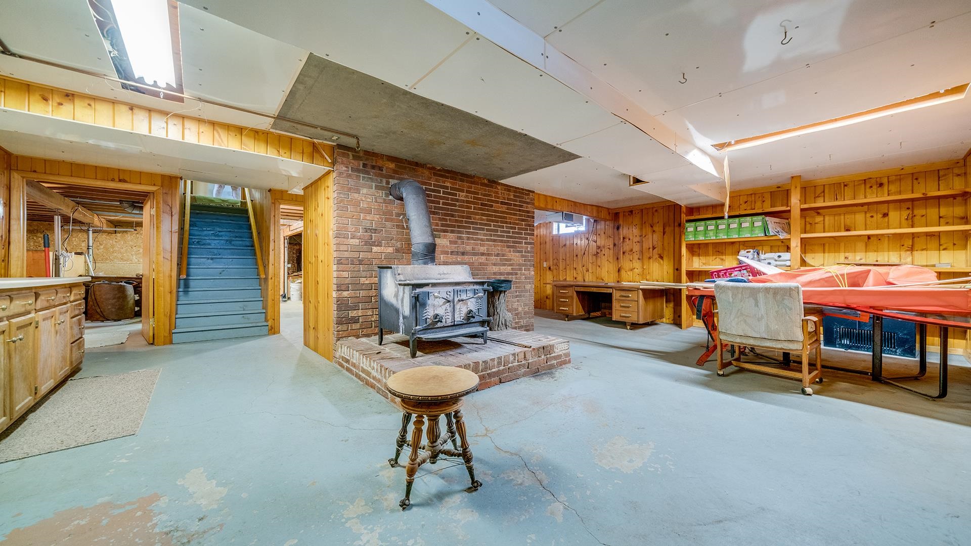 10245 West Penn Corner Road Polo, IL 61064 - Photo 30 of 48 a bedroom with furniture and a fireplace