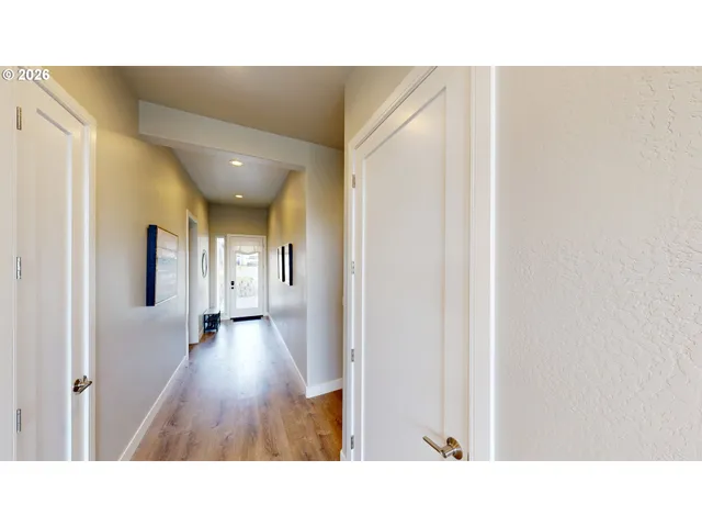 a open hall with a bathroom