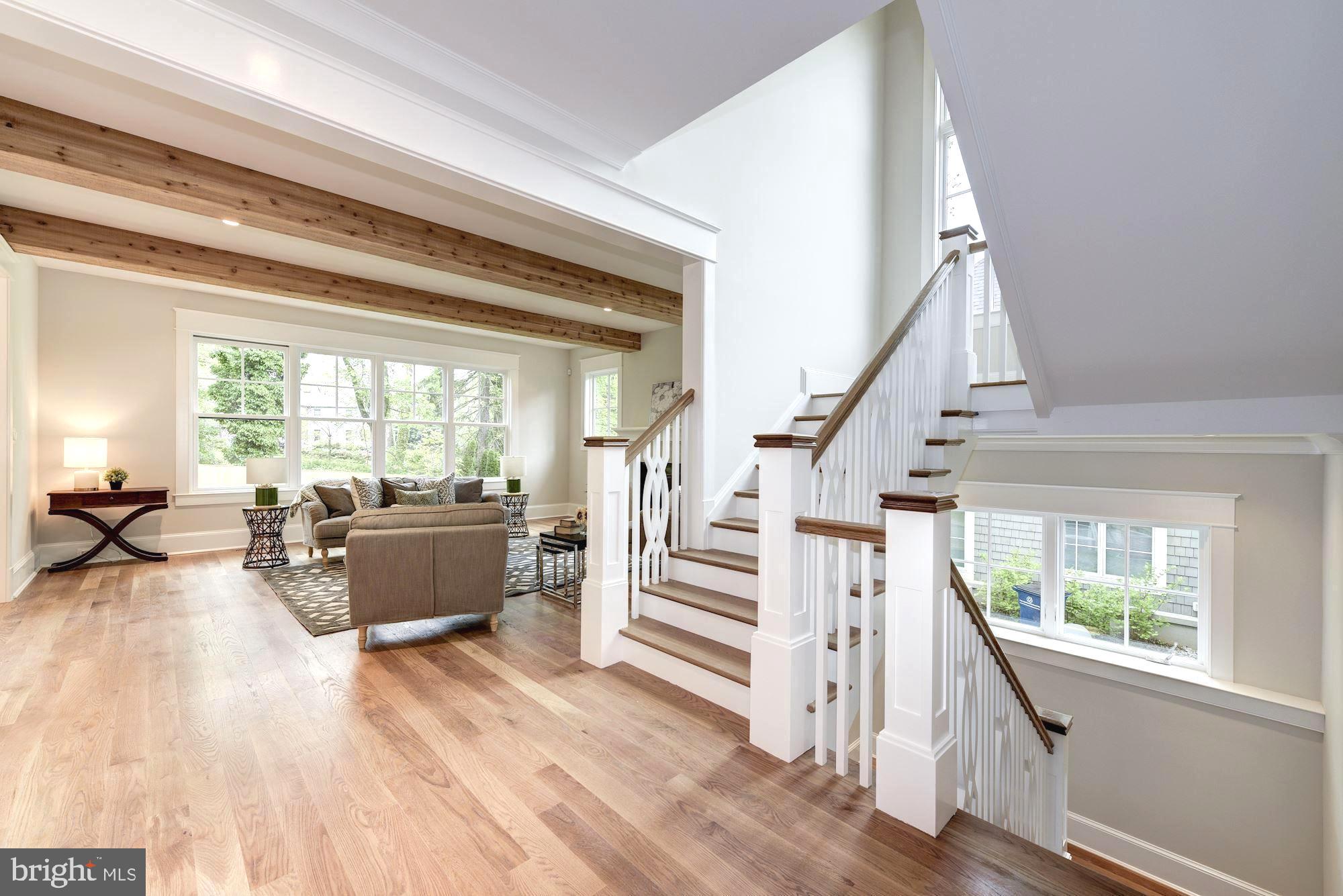 5907 Aberdeen Road Bethesda, MD 20817 - Photo 15 of 50 Side load staircase with morning light thru house