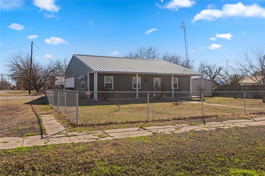 702 Main Windom, TX 75492 - Photo 19 of 30 a view of a house with backyard and swimming pool