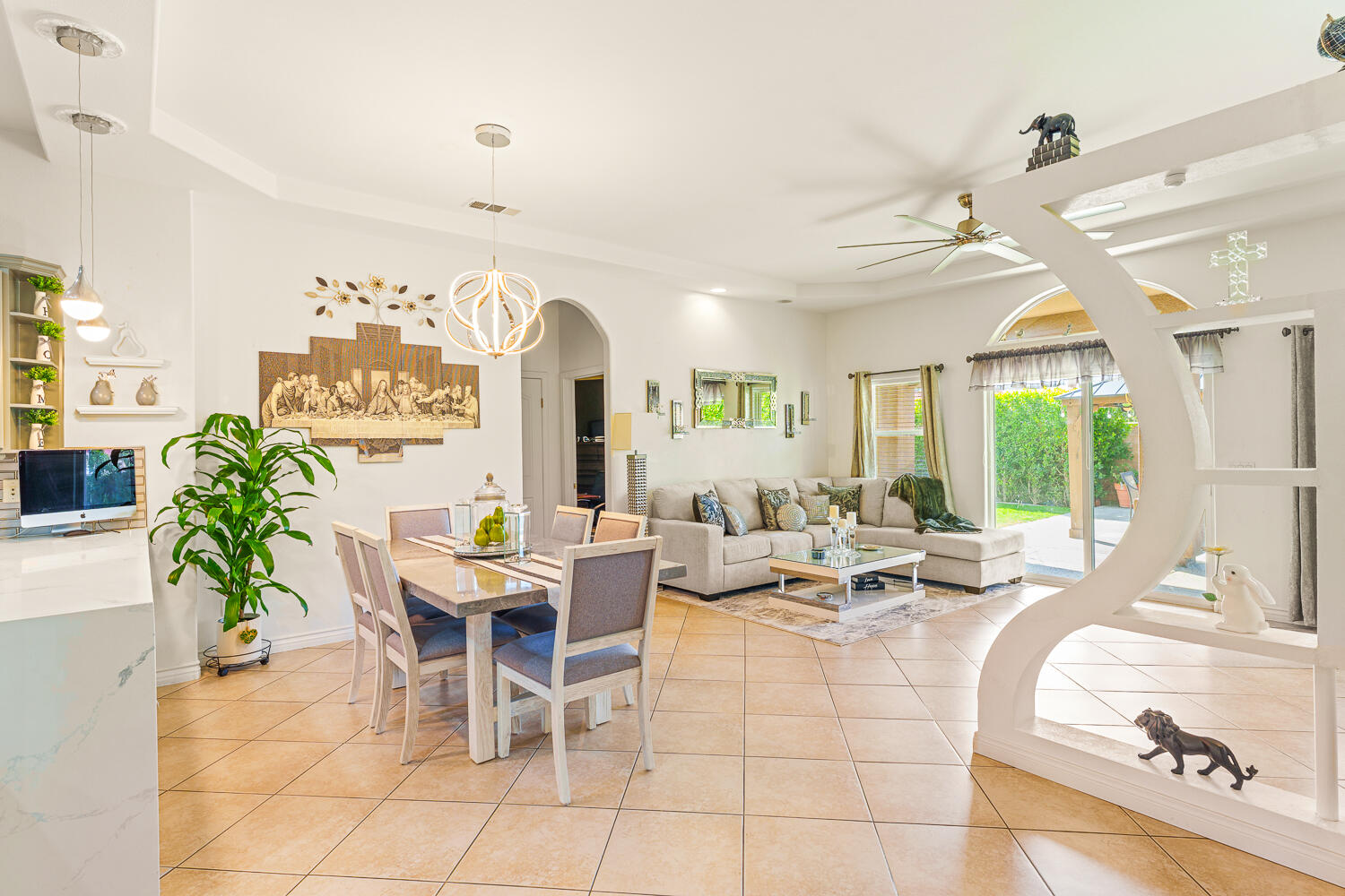 67305 Medano Road Cathedral City, CA 92234 - Photo 7 of 37 a view of a dining room with furniture window and outside view