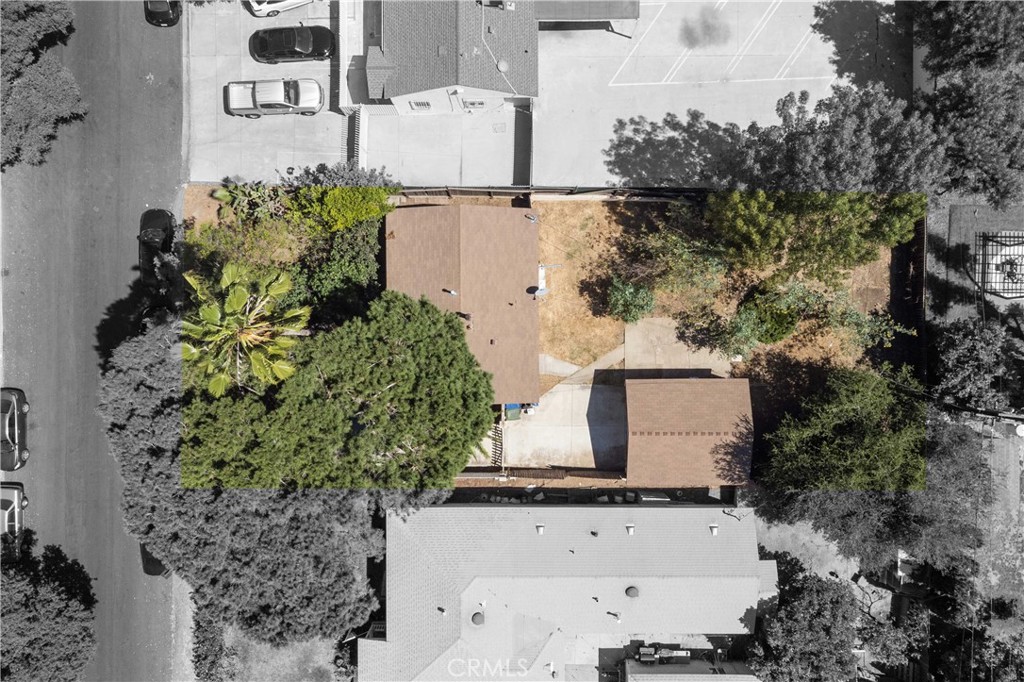 5940 Cedros Avenue Van Nuys, CA 91411 - Photo 23 of 23 aerial view of a house with a yard