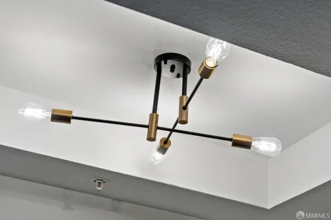 a backyard with a palm tree