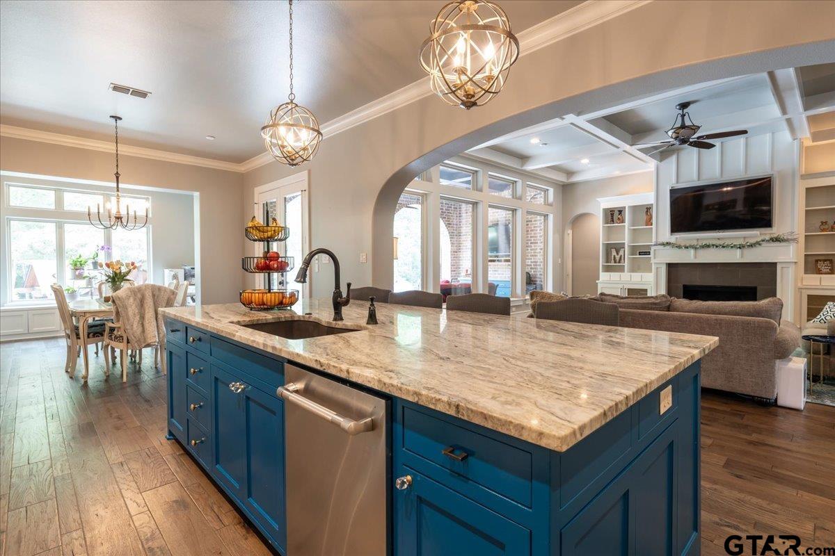 6527 Rochester Way Tyler, TX 75703 - Photo 12 of 48 a kitchen with a counter space cabinets and stainless steel appliances