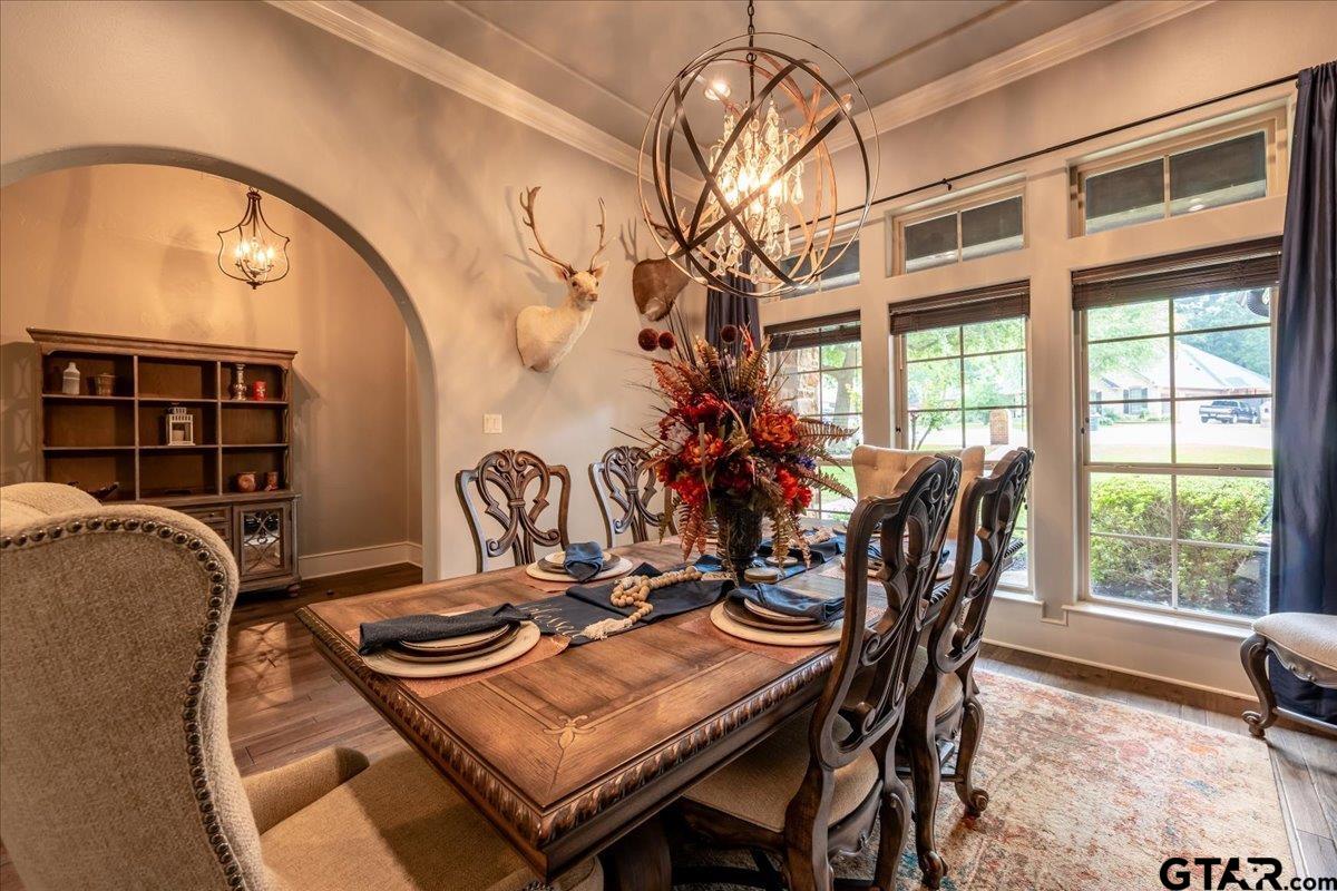 6527 Rochester Way Tyler, TX 75703 - Photo 15 of 48 a view of a dining room with furniture and a window