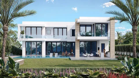 a view of a building with a swimming pool