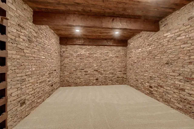 a view of balcony with furniture