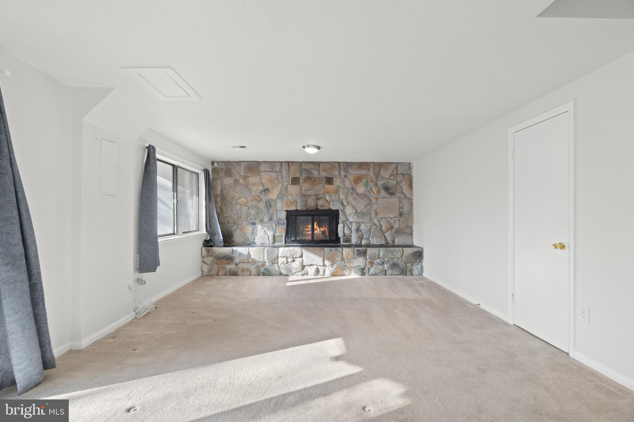 11924 Barrel Cooper Court Reston, VA 20191 - Photo 13 of 27 Natural wood burning fireplace with glass doors.
