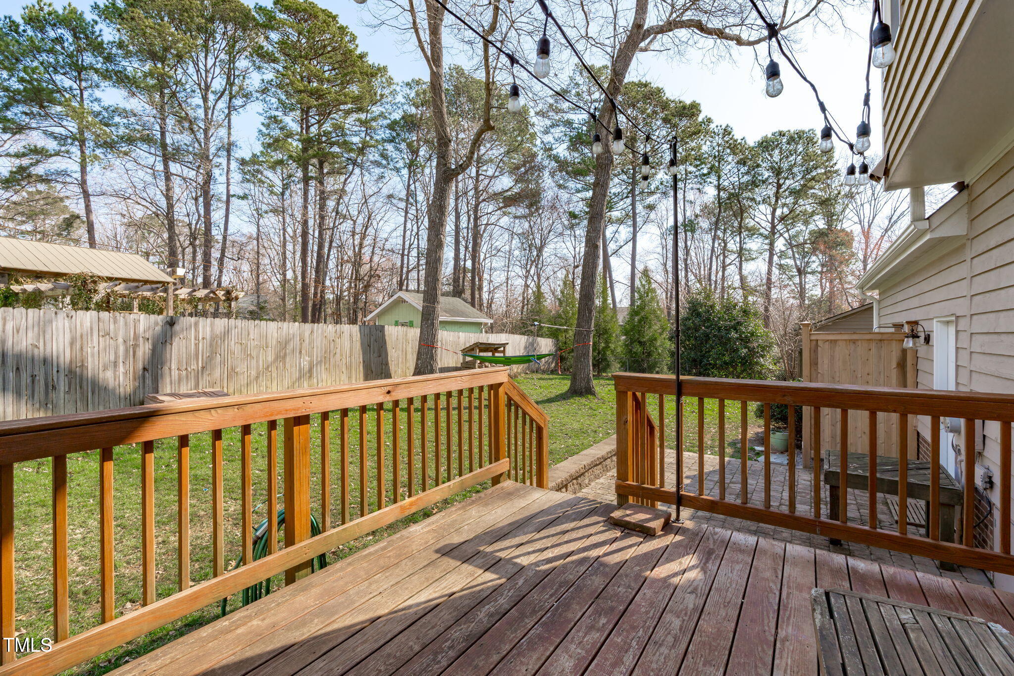 2828 Pidgeon Hill Road Raleigh, NC 27613 - Photo 27 of 38 a view of wooden deck