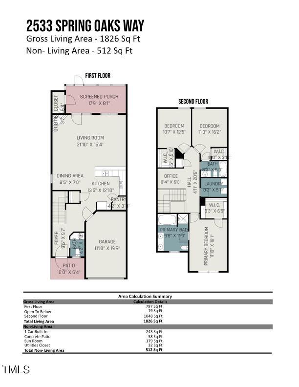 2533 Spring Oaks Way Raleigh, NC 27614 - Photo 18 of 18 Floorplan- spring oaks