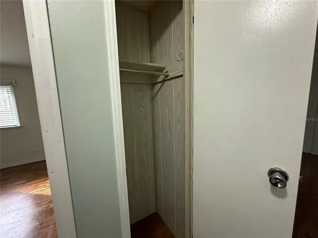 a close view of closet