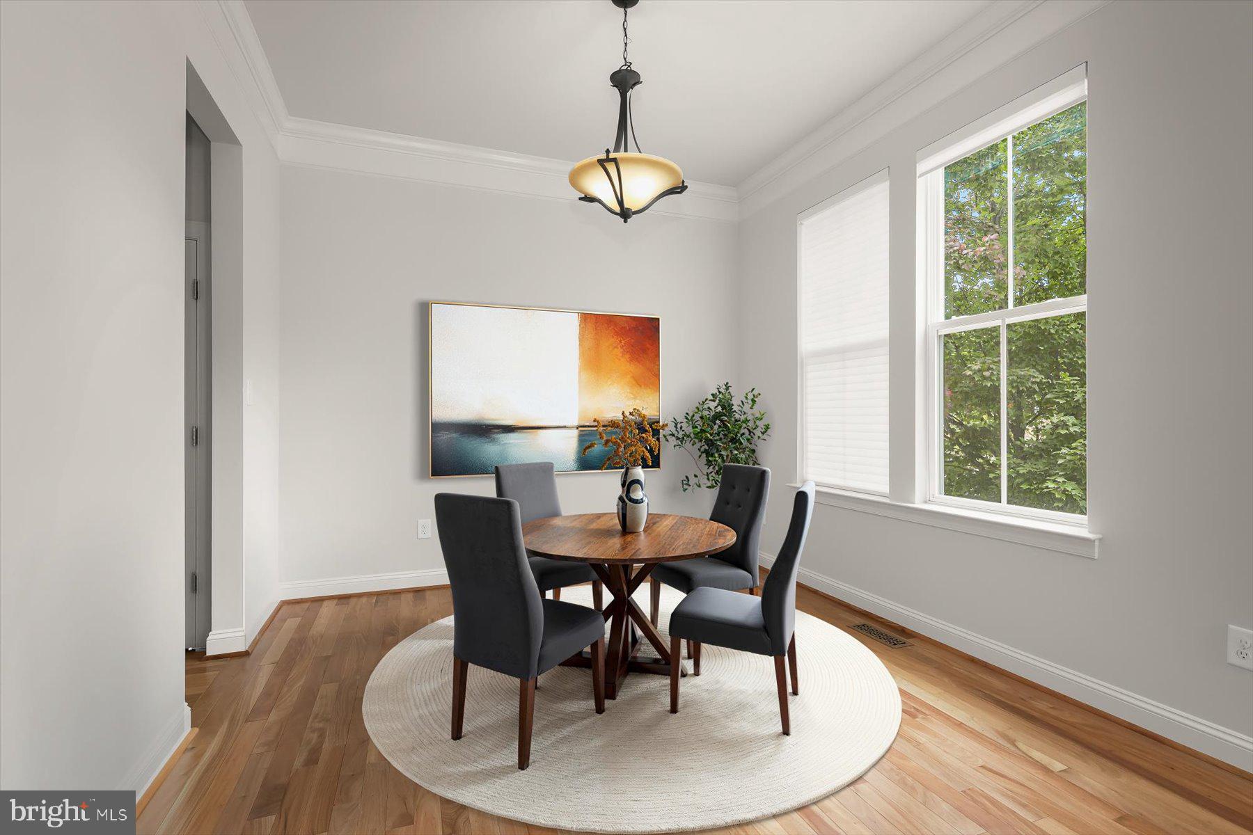 9854 Garden Ranges Laurel, MD 20723 - Photo 6 of 51 Dining Room Staged Using Virtual Tools