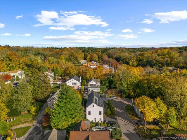 a view of city and mountain
