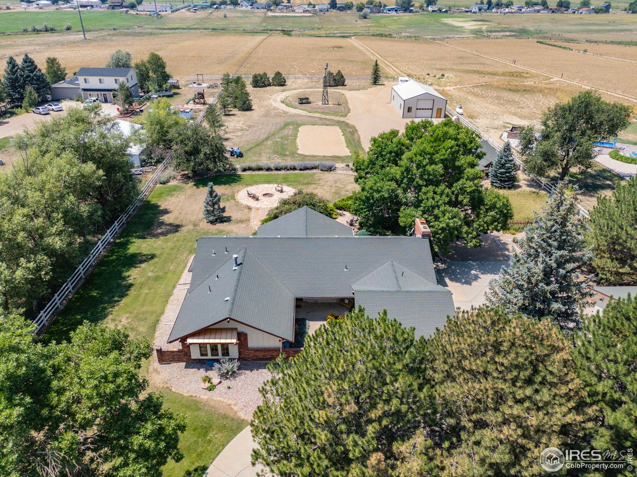 13581 Elmore Road Longmont, CO 80504 - Photo 29 of 34 arial view facing west