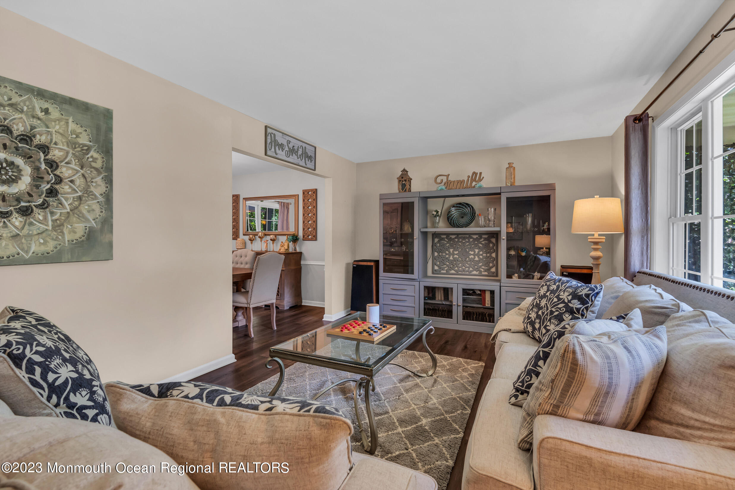 505 Leesville Road Jackson, NJ 08527 - Photo 19 of 58 a living room with furniture flat screen tv and a fireplace