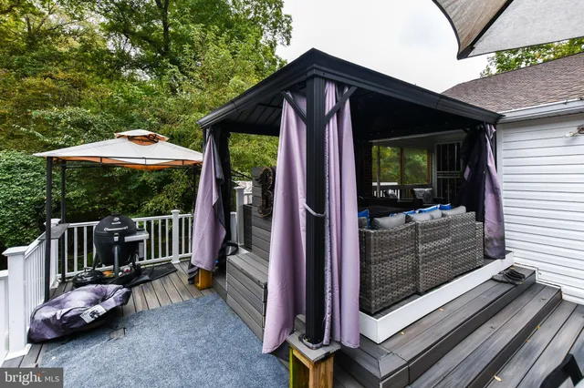 a view of outdoor sitting space and balcony