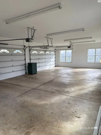 a view of a room with storage