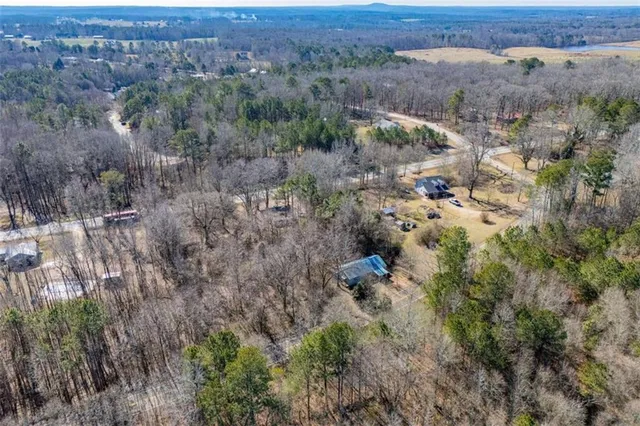 an aerial view of multiple house