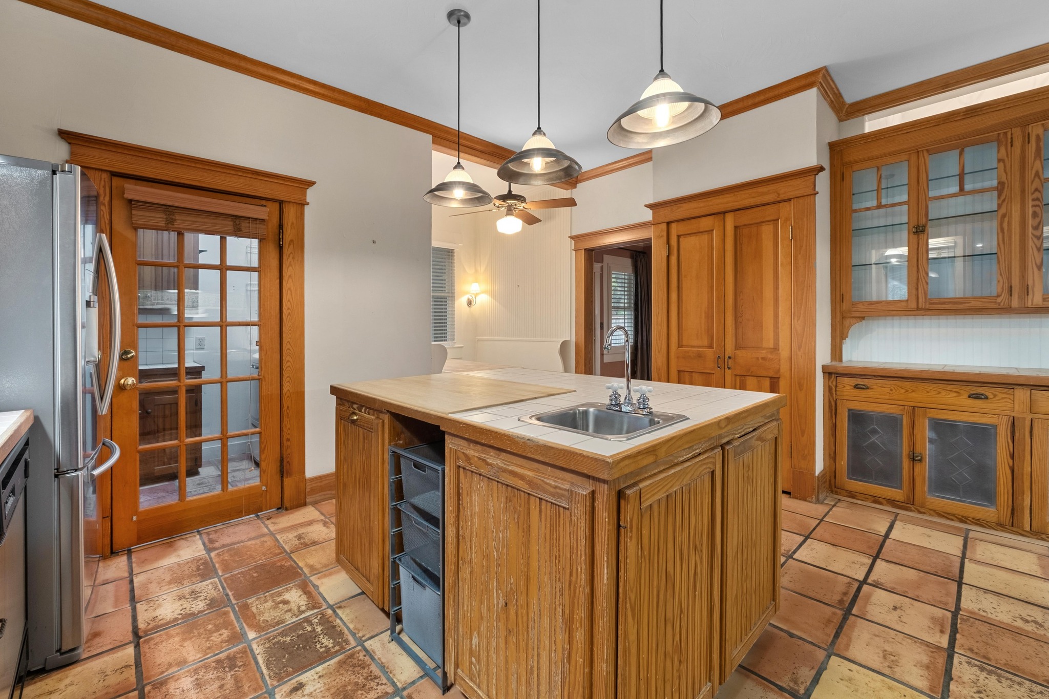 1502 Murray Lane Austin, TX 78703 - Photo 9 of 33 a kitchen with a stove a sink and cabinets