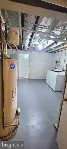 a view of storage and utility room