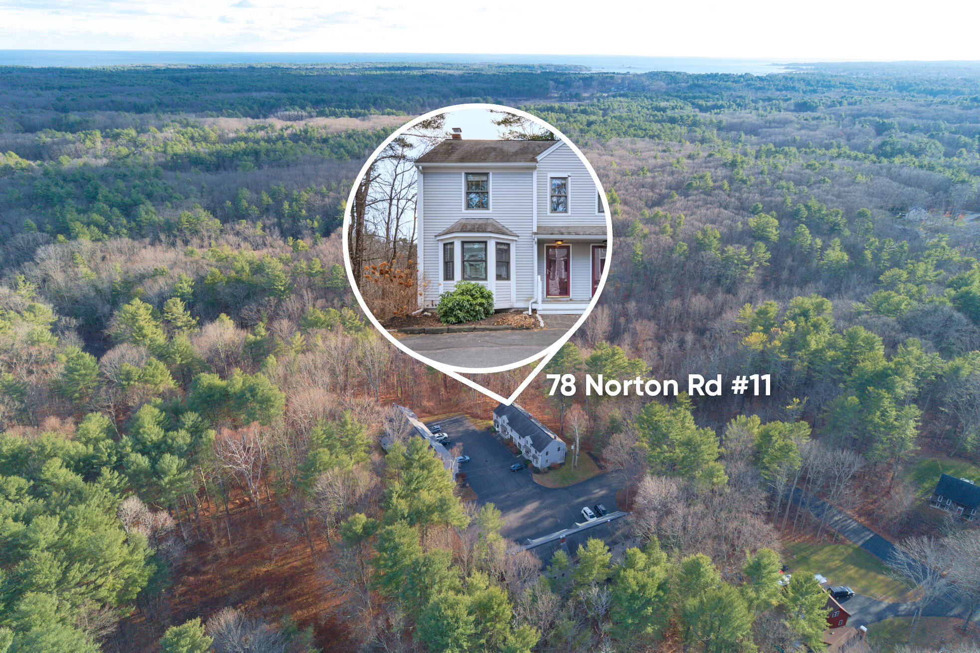 78 Norton Road, Unit 11 Kittery, ME 03904 - Photo 36 of 37 z drone7 labeled