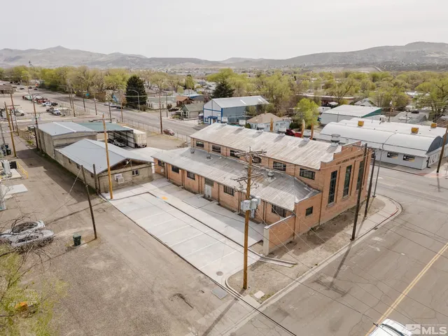 a view of a city with tall buildings