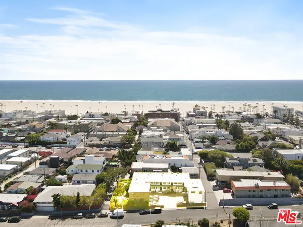 an aerial view of a city
