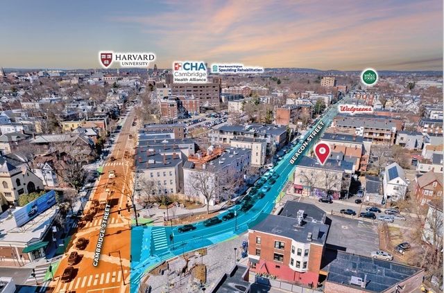 an aerial view of a city