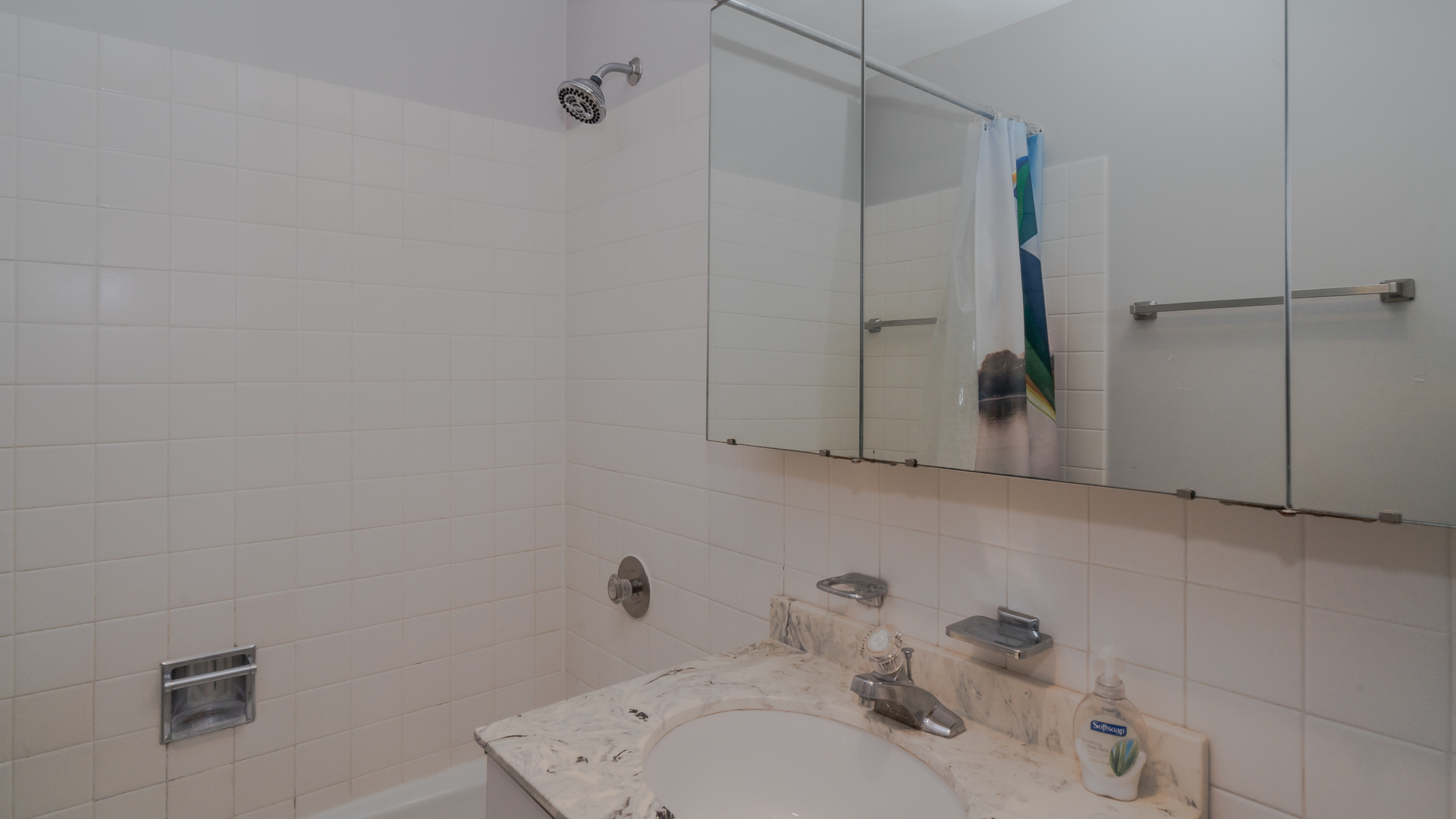 655 West Irving Park Road, Unit 803 Chicago, IL 60613 - Photo 13 of 25 a bathroom with a sink and shower