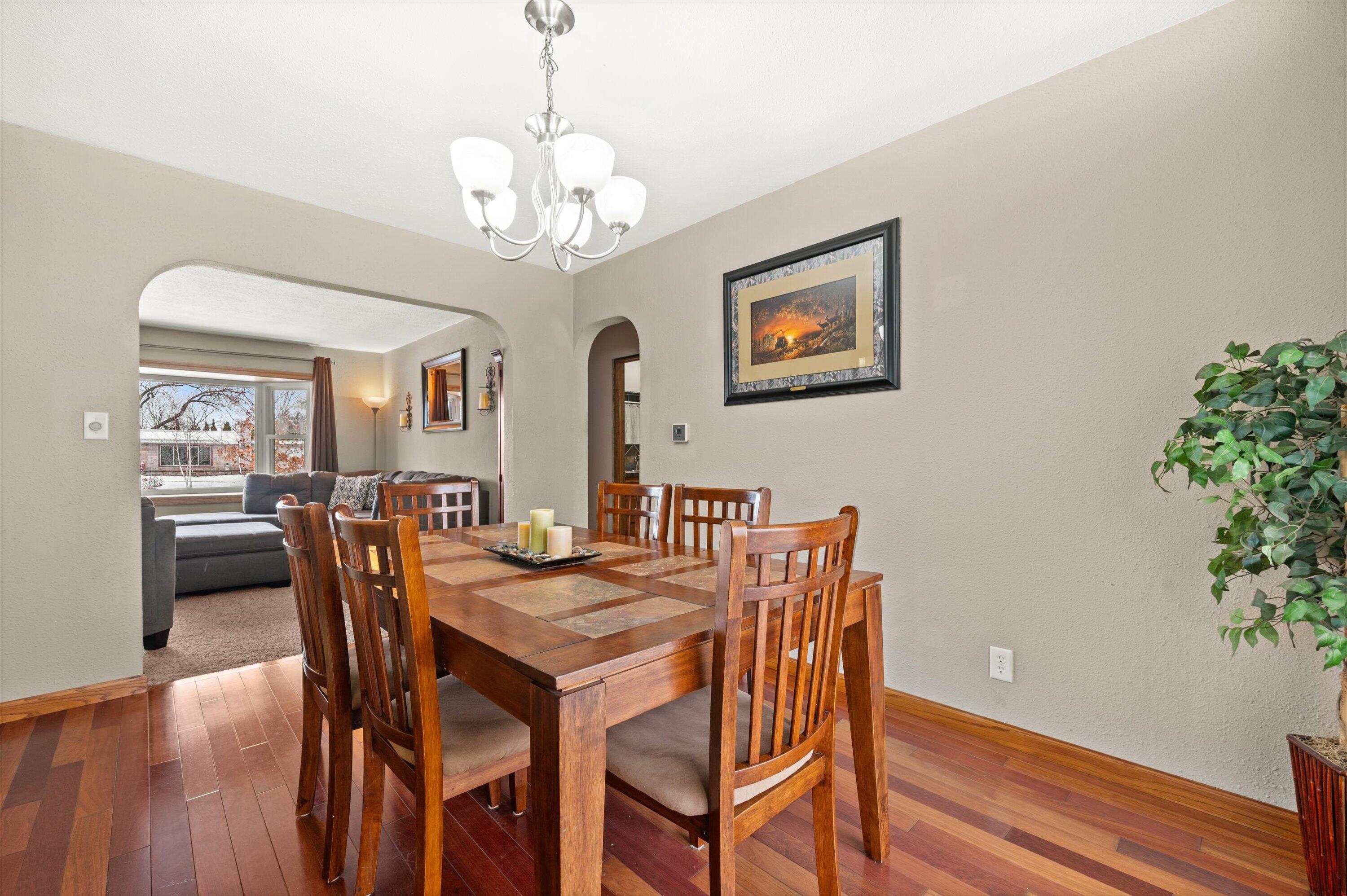 817 Scott Street Beaver Dam, WI 53916 - Photo 6 of 24 Brazilian Cherry Floors & Arched Doors