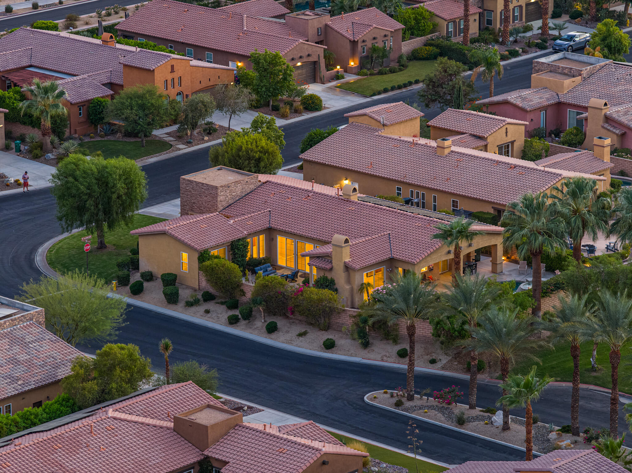 14 Via Santo Tomas Drive Rancho Mirage, CA 92270 - Photo 57 of 61 an aerial view of house with yard swimming pool and outdoor seating