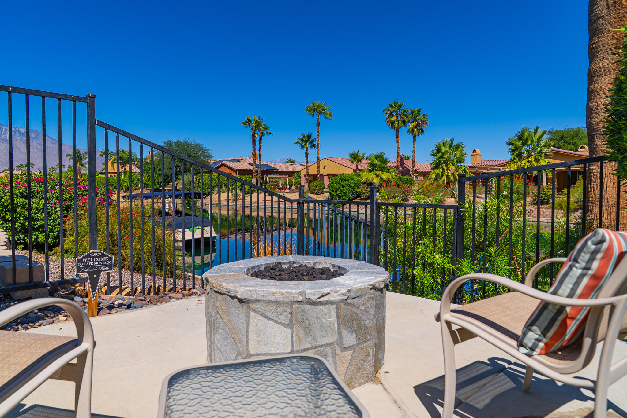 14 Via Santo Tomas Drive Rancho Mirage, CA 92270 - Photo 8 of 61 a view of a patio with iron fence