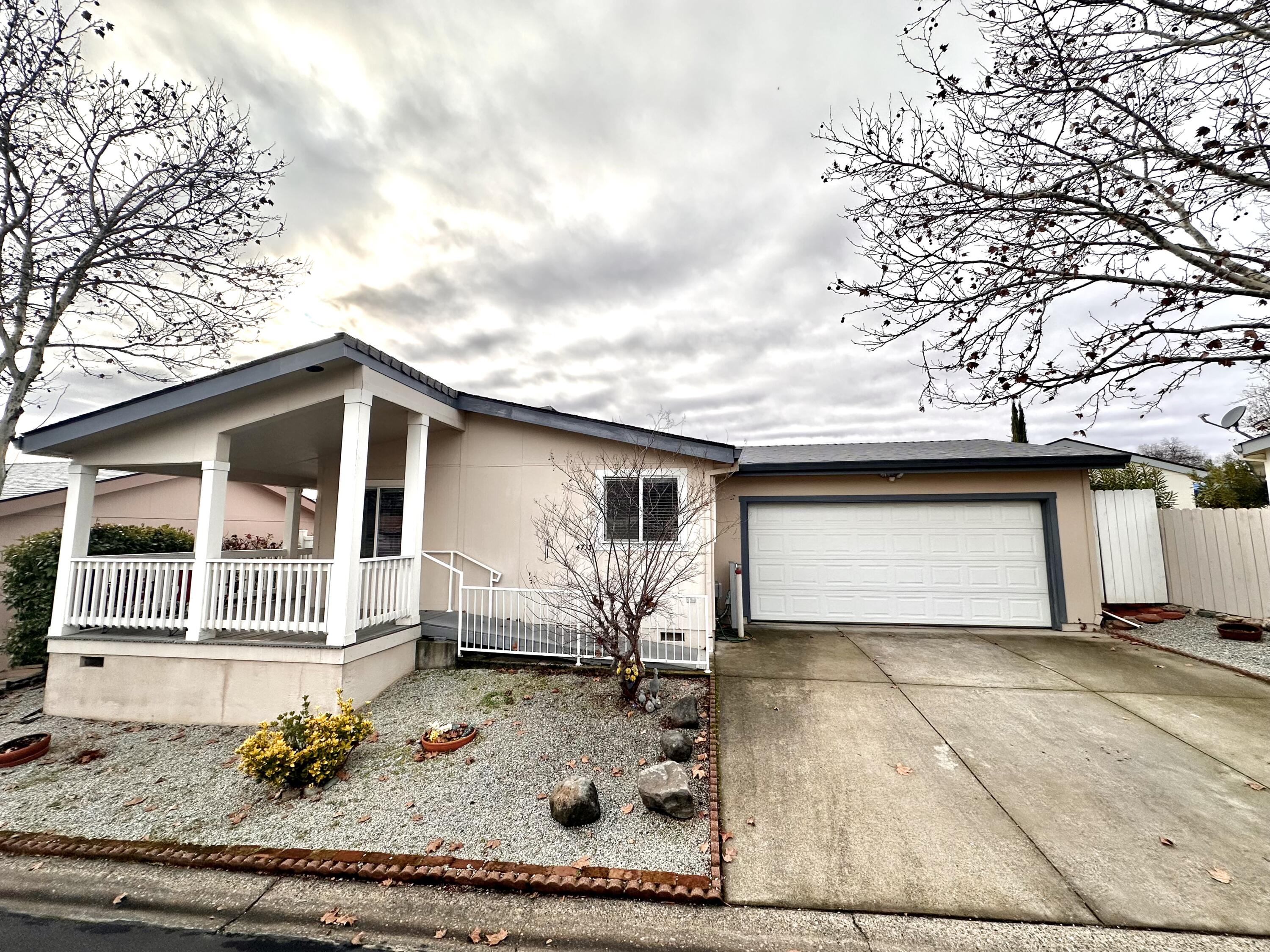 a backyard of a house