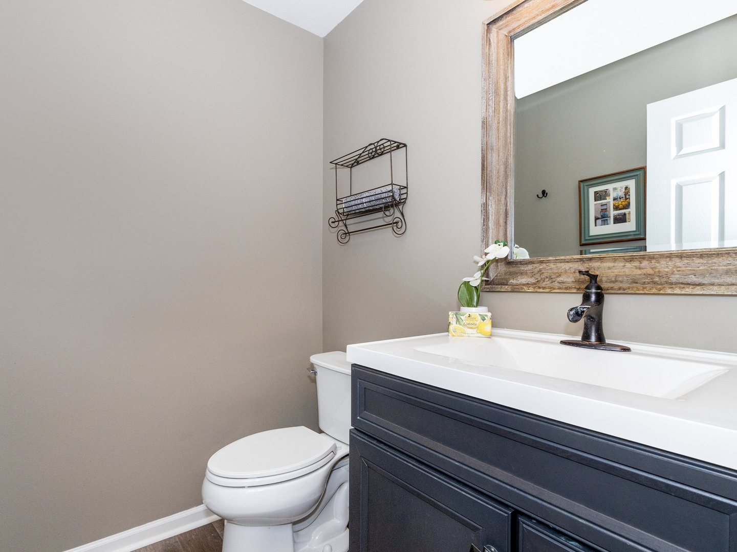 1195 Amaranth Drive Naperville, IL 60564 - Photo 20 of 48 a bathroom with a sink a toilet and mirror