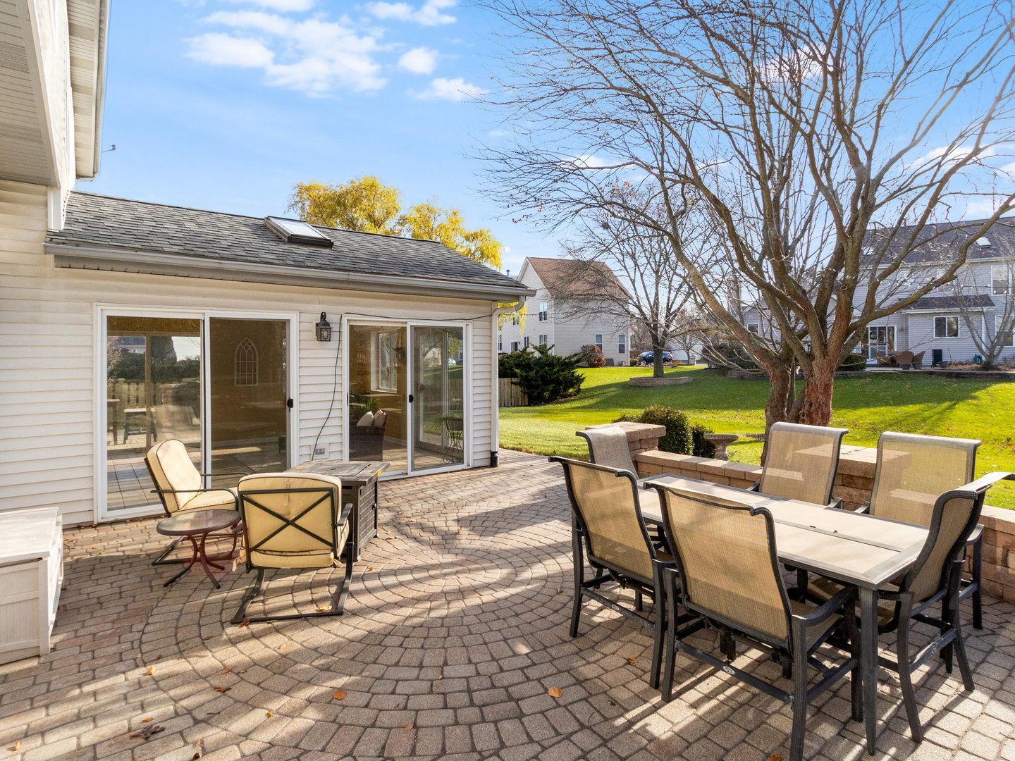 1195 Amaranth Drive Naperville, IL 60564 - Photo 35 of 48 a view of a house with backyard sitting area and garden