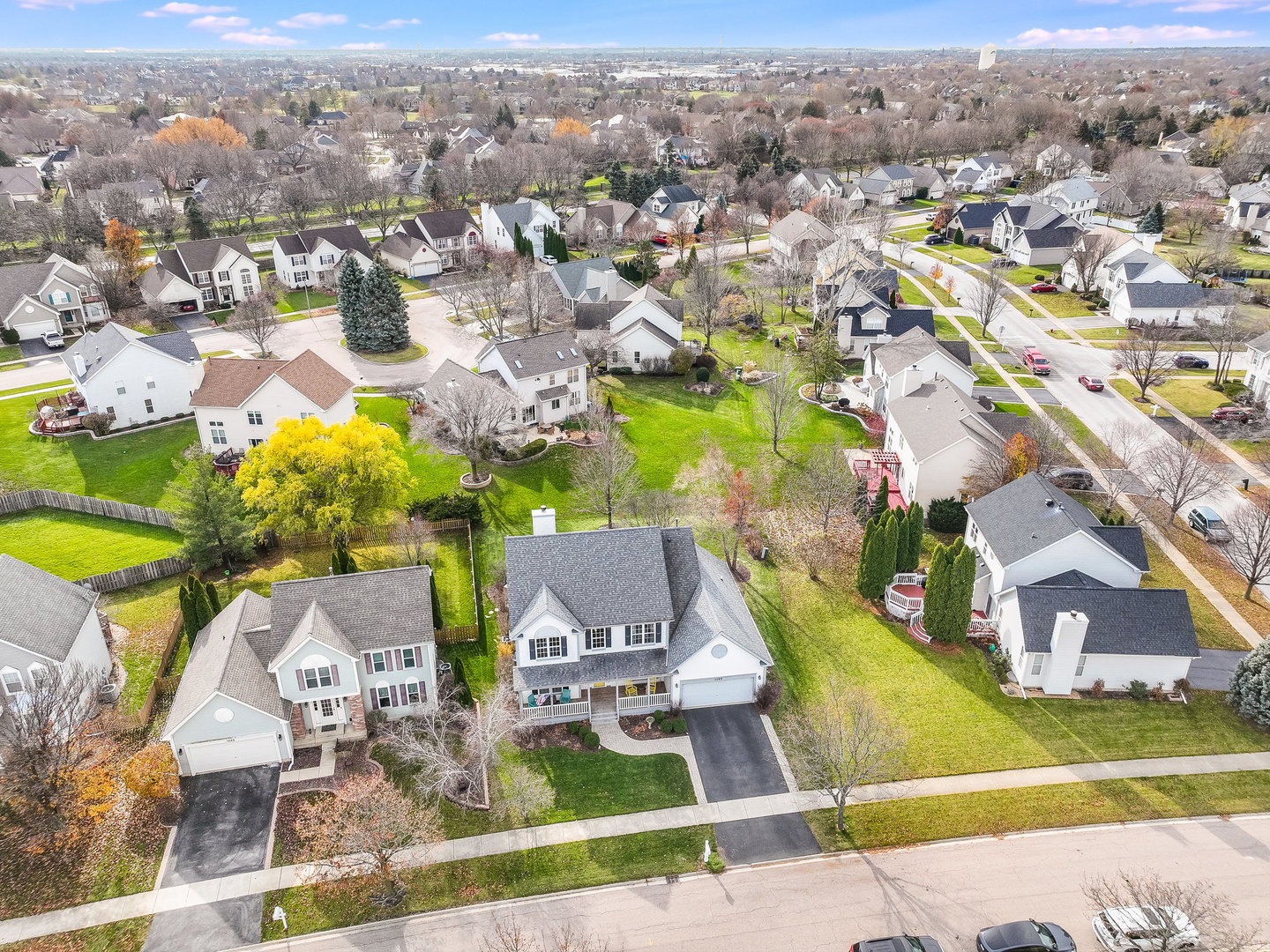 1195 Amaranth Drive Naperville, IL 60564 - Photo 41 of 48 an aerial view of residential houses with outdoor space