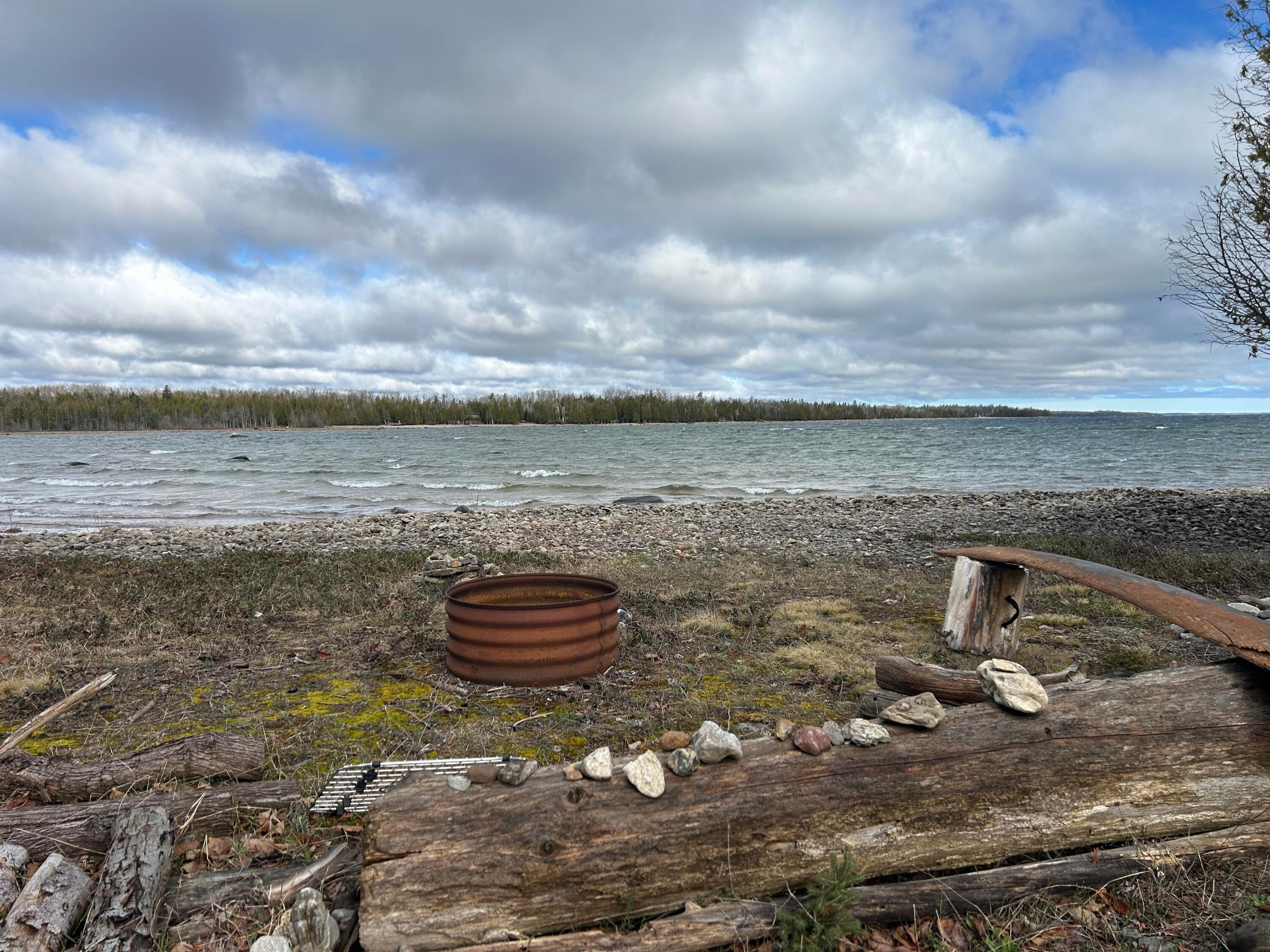 6711 Lappan Road Alpena, MI 49707 - Photo 25 of 31 Fire Pit view