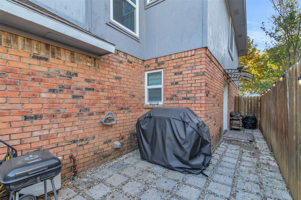 7670 Kings Ridge Road Frisco, TX 75035 - Photo 24 of 24 Fenced backyard with a grill and a patio