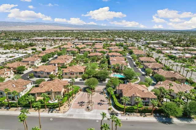 an aerial view of a city