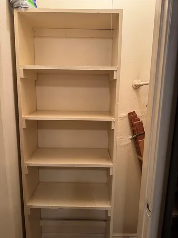 a close view of closet