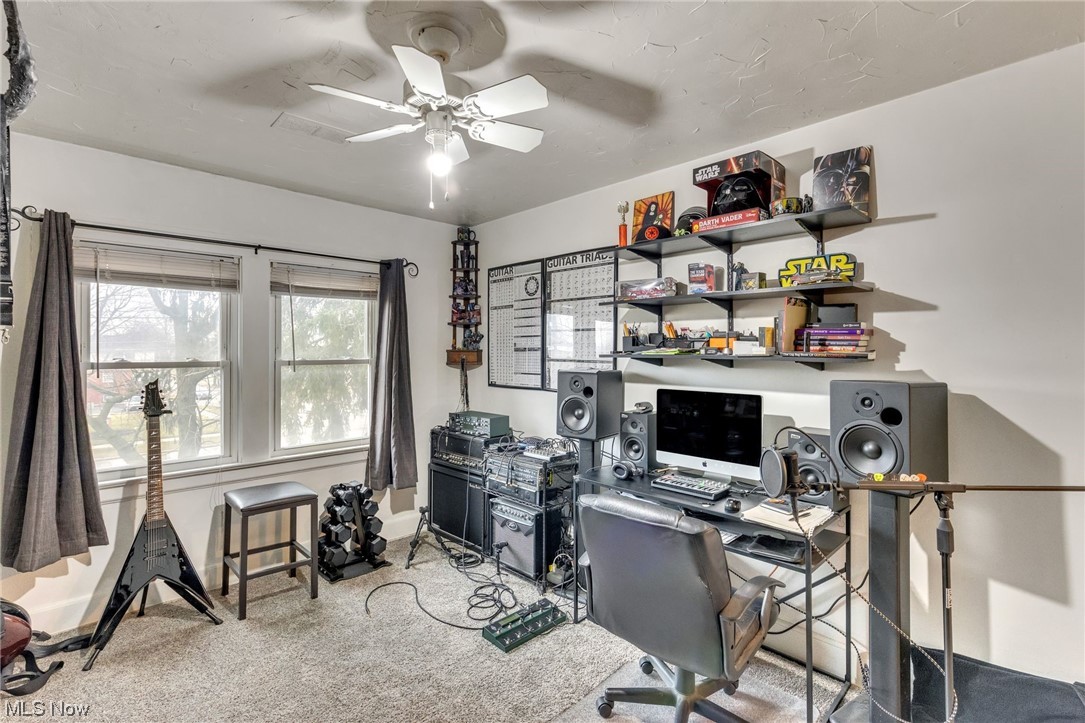 5880 State Road Cleveland, OH 44134 - Photo 17 of 21 Carpeted office featuring ceiling fan