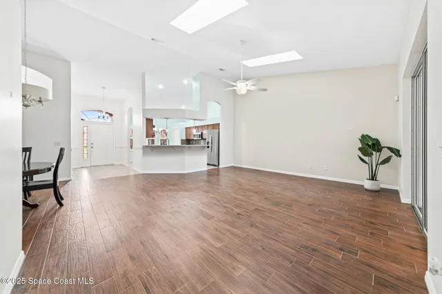 a bathroom with a sink vanity and a mirror