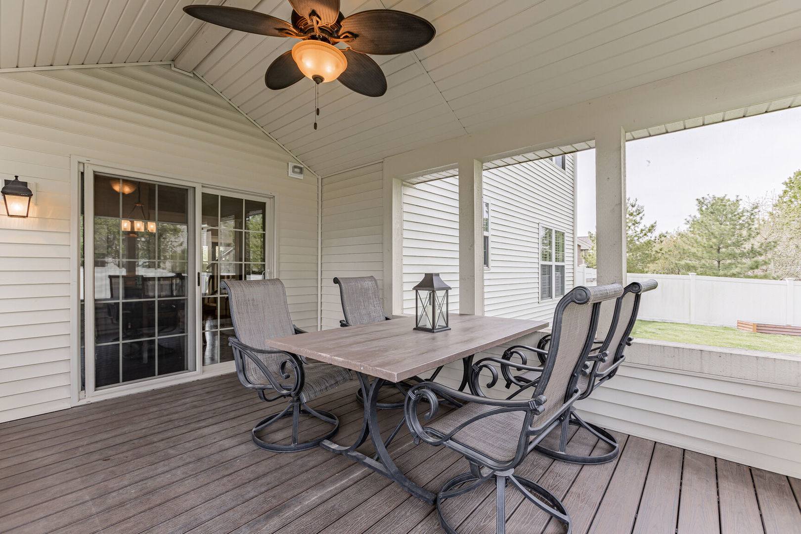 5 Fletcher Court Savoy, IL 61874 - Photo 14 of 48 a view of a dining room with furniture window and wooden floor