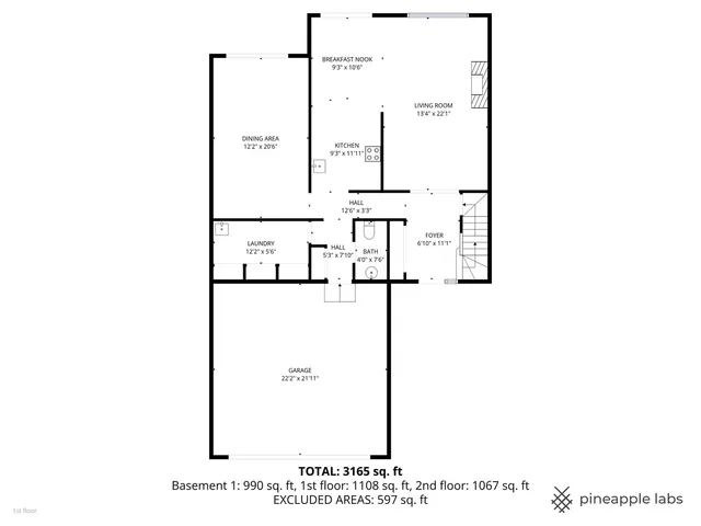 a picture of a floor plan