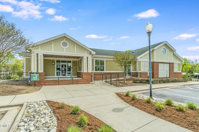a view of front a house with a patio