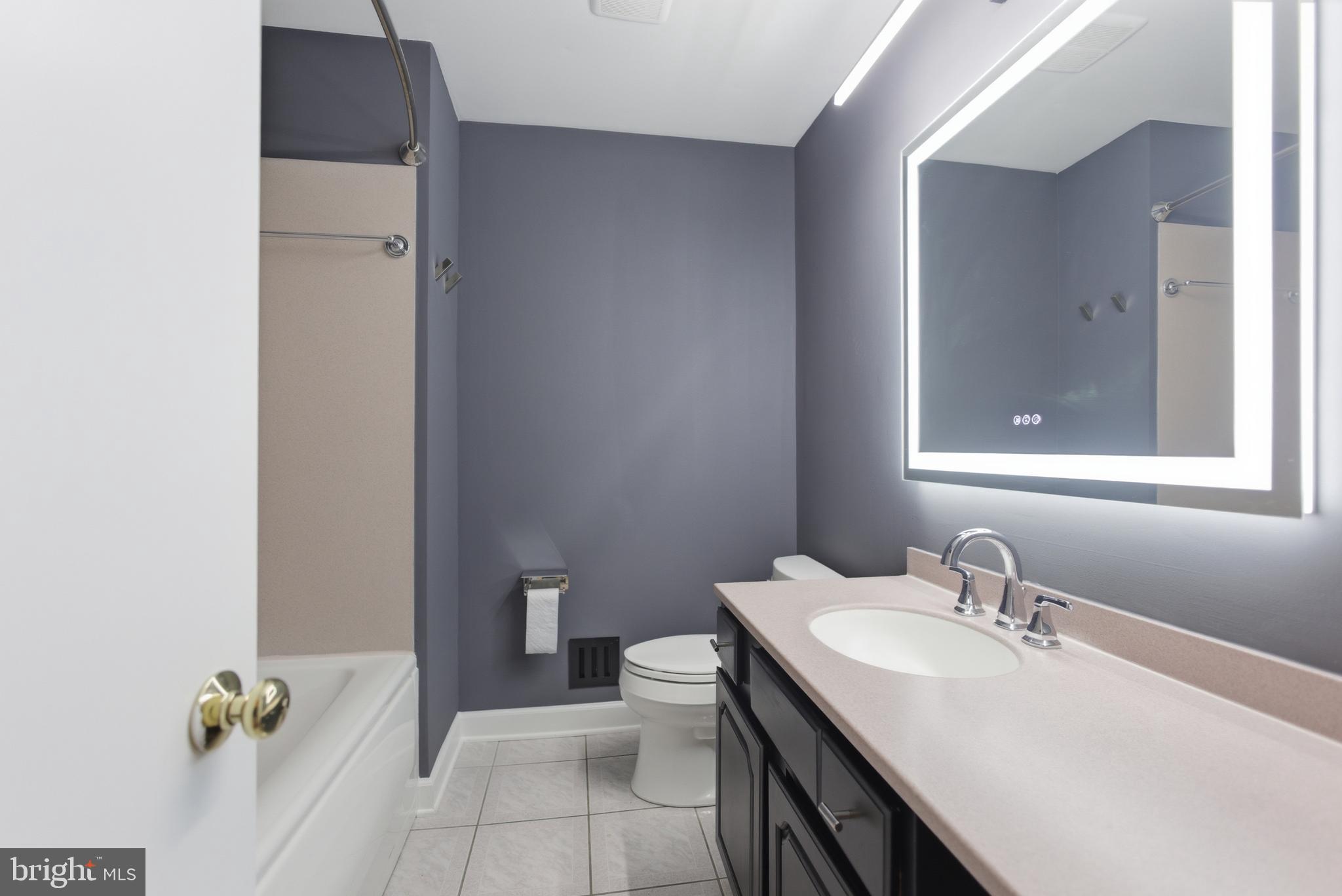 14717 Flintstone Lane Silver Spring, MD 20905 - Photo 12 of 32 a bathroom with a sink toilet and mirror