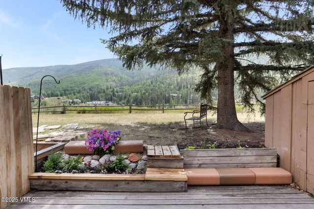 a view of an outdoor space mountain view