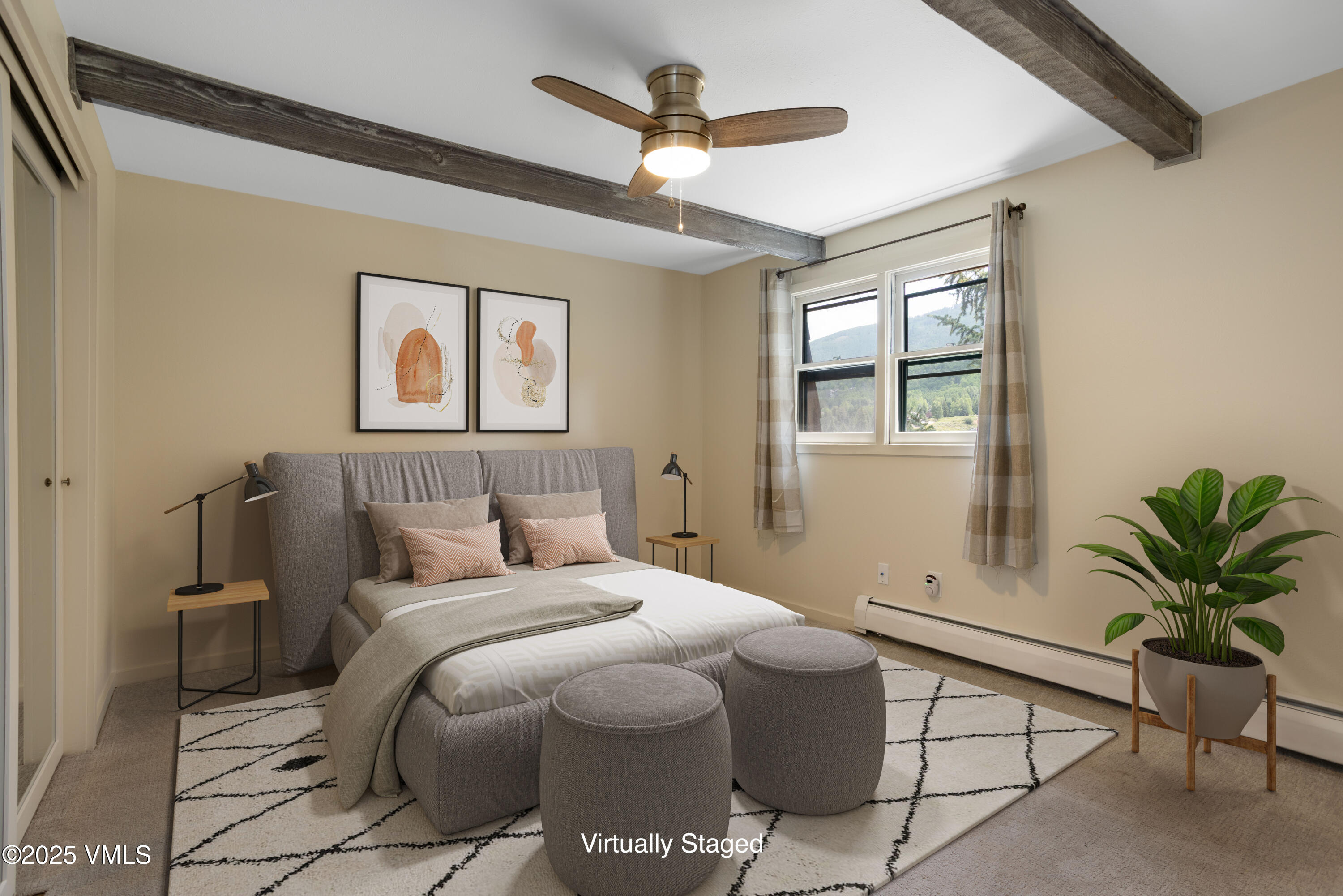 2456 Chamonix Lane, Unit B3 Vail, CO 81657 - Photo 20 of 29 a bedroom with a bed and window